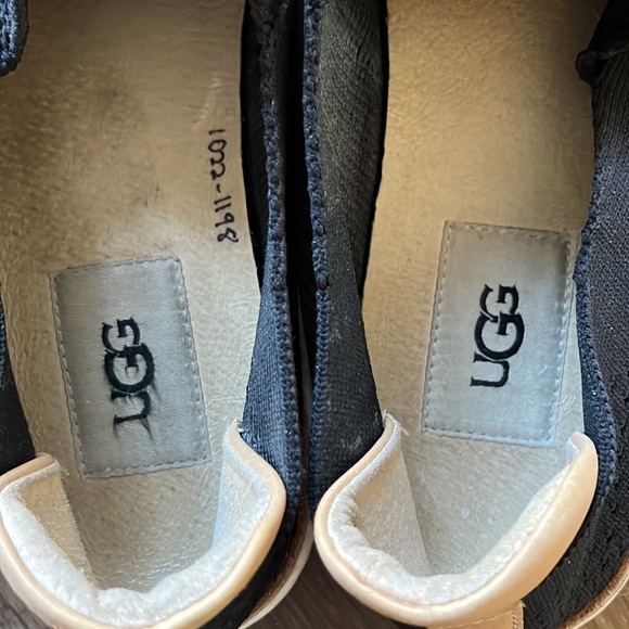 UGG Sammy SZ 8 navy blue knit slip on flats. Great condition. - Picture 2 of 7